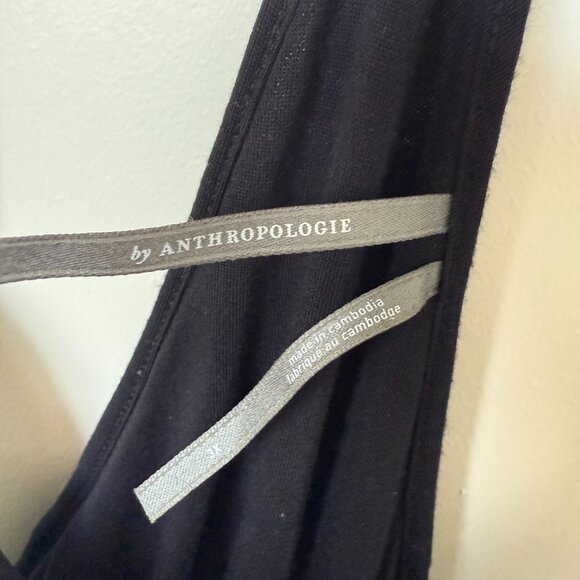 Anthropologie Draped Mesh Overlay Tank – Black – Strappy Back – Size 3X - Picture 2 of 3